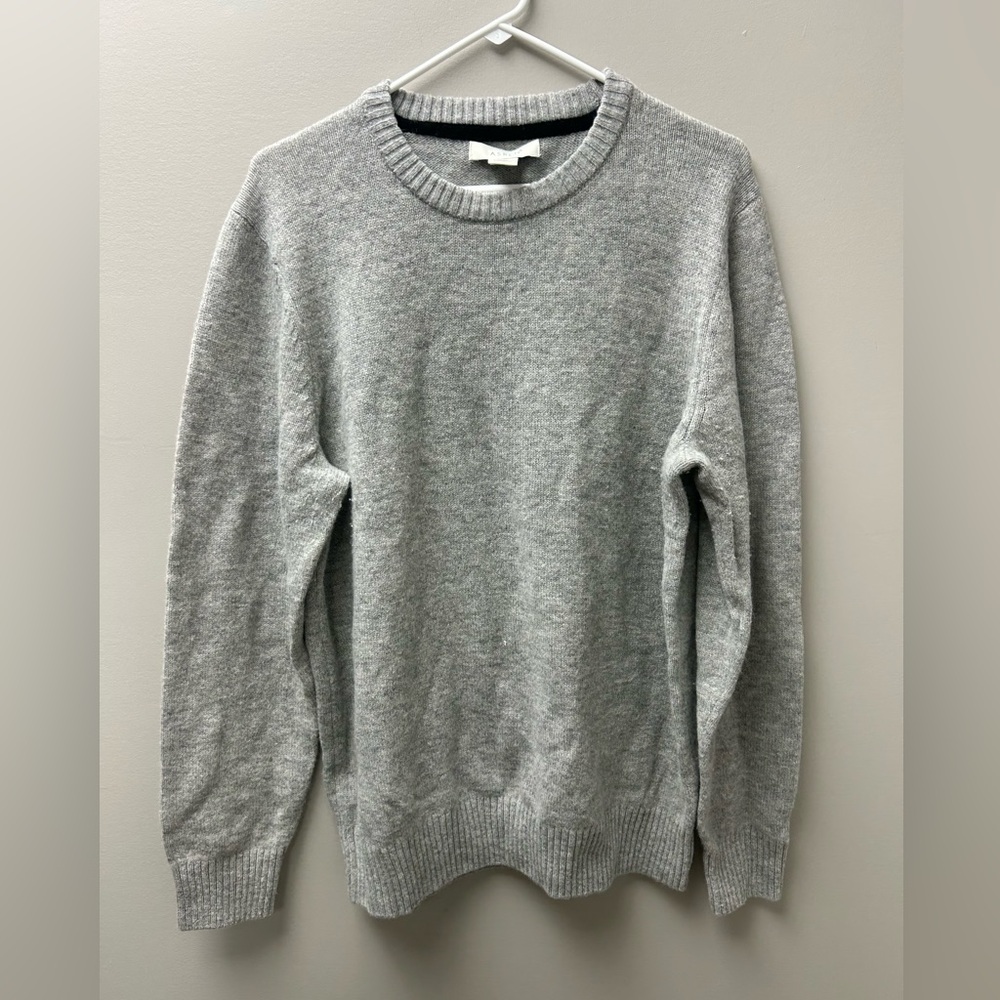 Aspen Men’s Grey Lambswool Knit Sweater